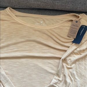 American Eagle soft and sexy long sleeve slub tee
